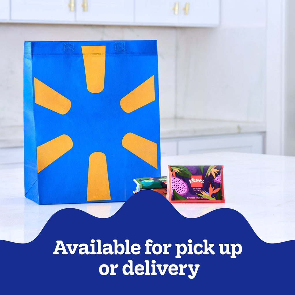 Kleenex Slim Wallet 3-Ply Facial Tissues, 6 Pack (60 Total Tissues)