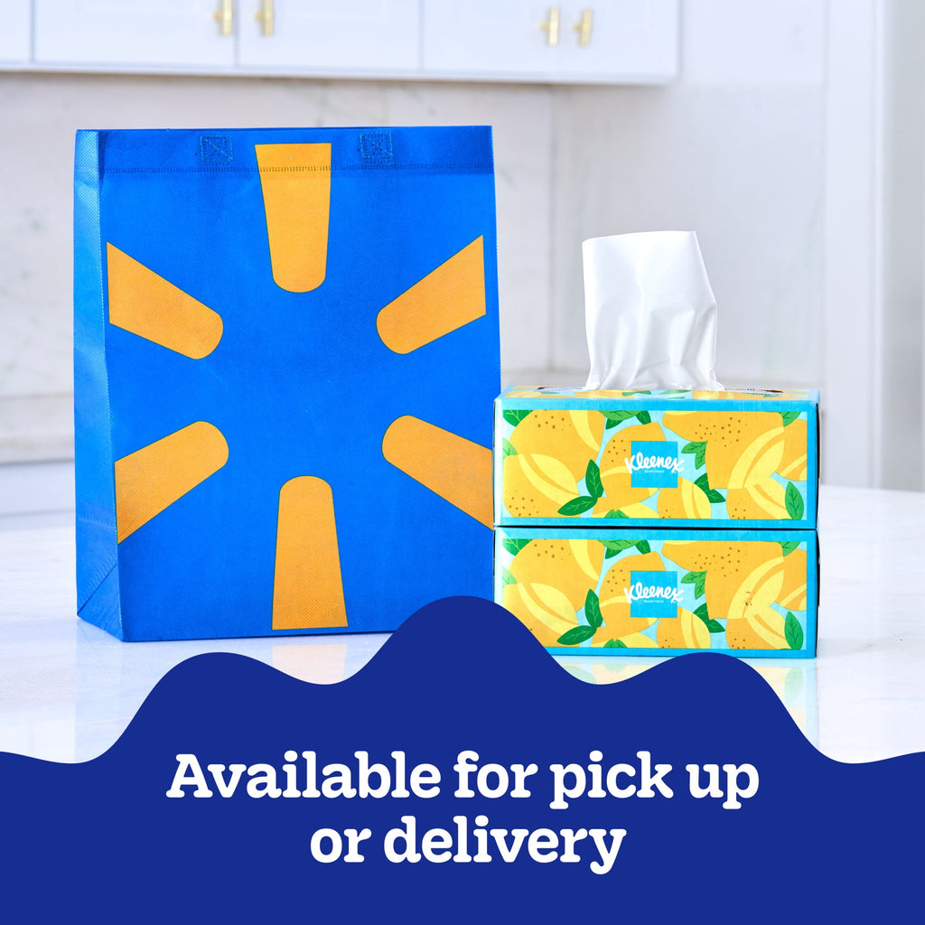 Kleenex Lotion Facial Tissues with Coconut Oil, 2 Flat Boxes, 120 Tissues per Box, 3-Ply
