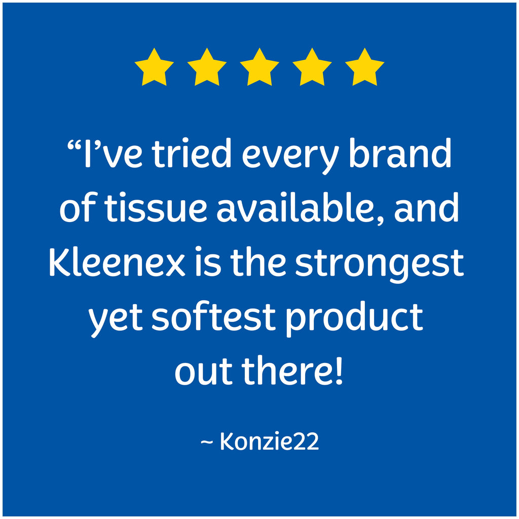 Kleenex Ultra Soft Facial Tissues, 4 Cube Boxes, 65 White Tissues per Box, 3-Ply (260 Total)