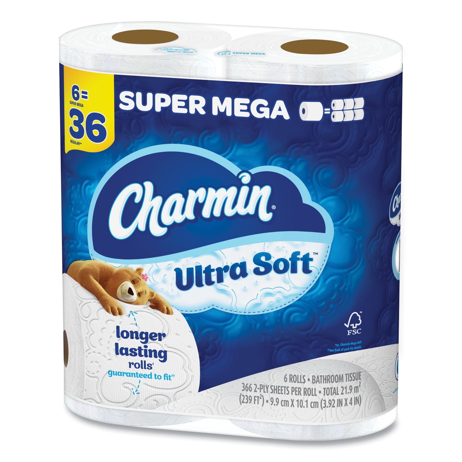Ultra Soft Bathroom Tissue, Septic-Safe, 2-Ply, White, 336 Sheets/Roll, 18 Rolls/Carton | Bundle of 2 Cartons