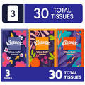 Kleenex On-The-Go 3-Ply Facial Tissues, 3 Pack (30 Total Tissues)