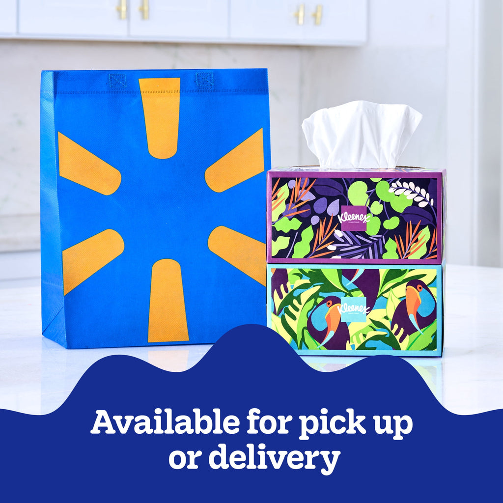Kleenex Ultra Soft 3-Ply Flat Box Facial Tissues, 4 Pack (480 Total Tissues)
