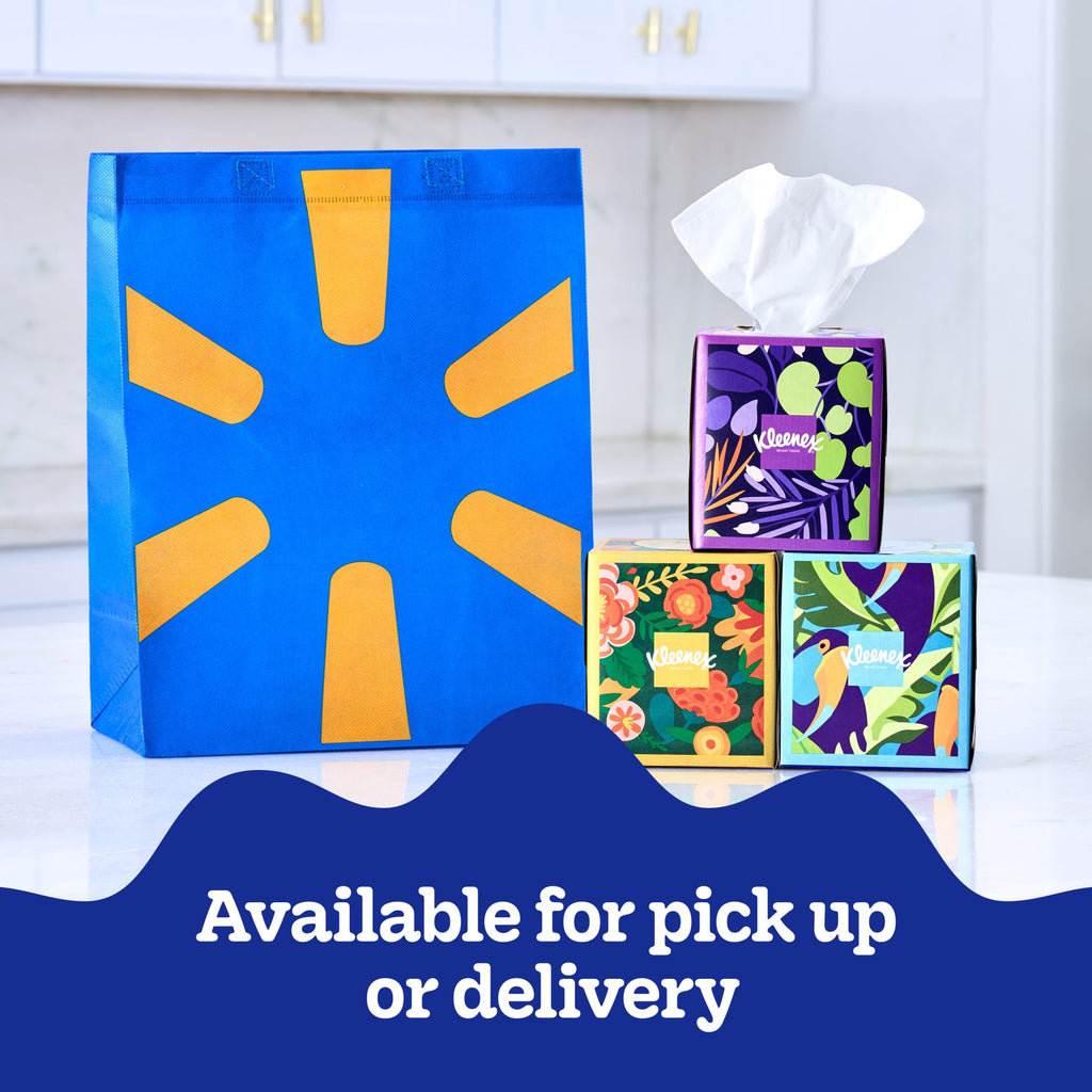 Kleenex Ultra Soft Facial Tissues, 4 Cube Boxes, 60 Tissues per Box, 3-Ply